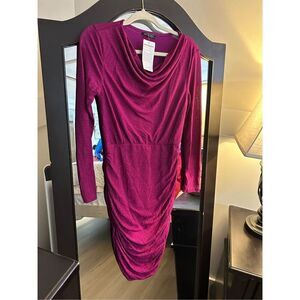 NEW PRETTYGARDEN Ruched Sparkly Mini Dress M